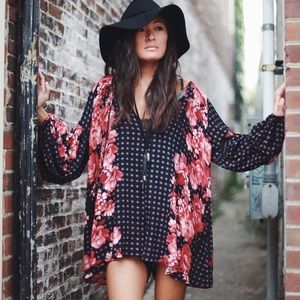 Free People Floral Romper (XS)